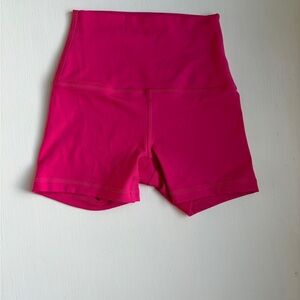 Gilly Hicks Hot Pink High-Rise Bike Shorts